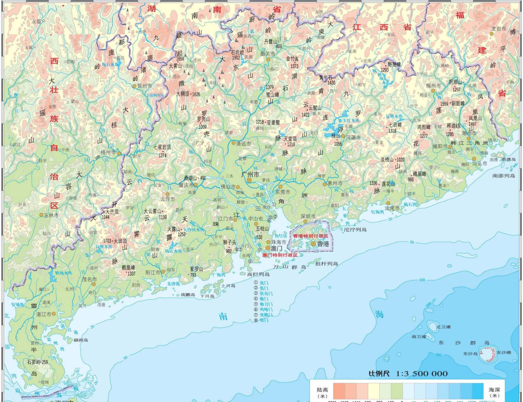 广东省细分地图，探索地理之美